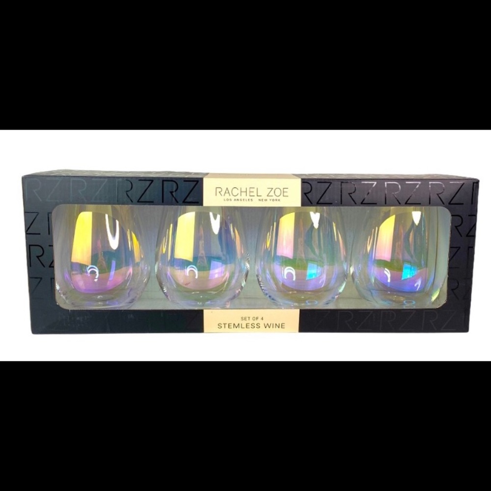 Rachel Zoe 4 pack stemless wine glasses